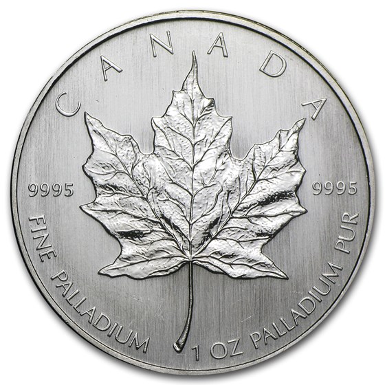 Canada 1 oz Palladium Maple Leaf BU (Random Year) Canada 1 oz Palladium Maple Leaf BU (Random Year)